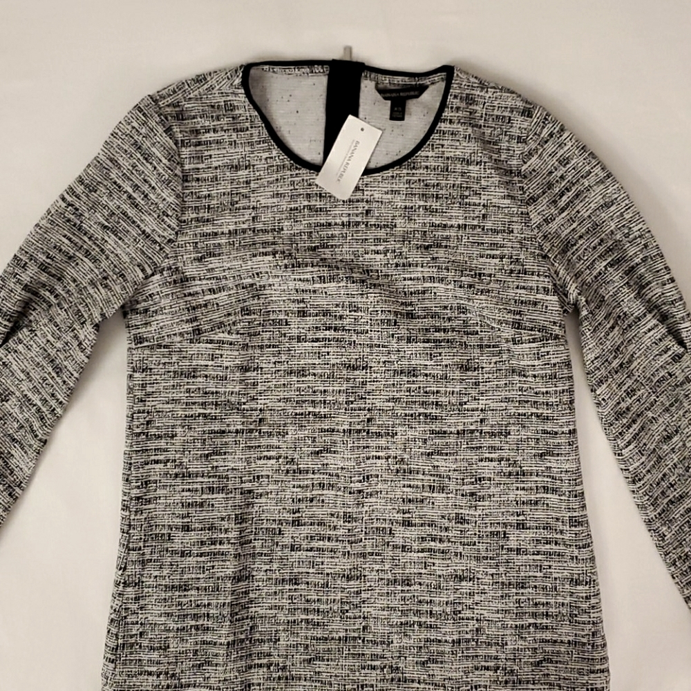 Light gray bell sleeve top